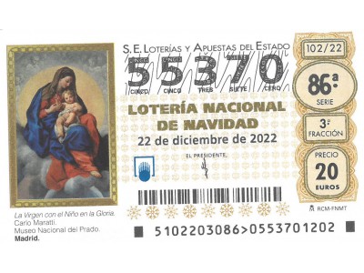 Venta Lotería Navidad 2022S.D.R ARENAS