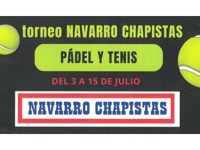 Torneo Pádel - Tenis (NAVARRO CHAPISTAS)