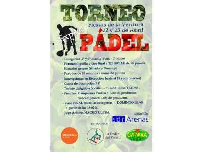 Torneo Pádel (Fiestas de la Verdura 2023)